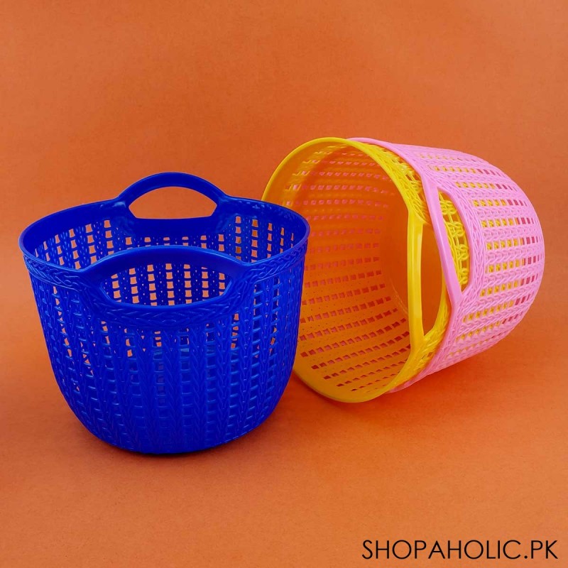 Multipurpose Plastic Storage Basket - Round