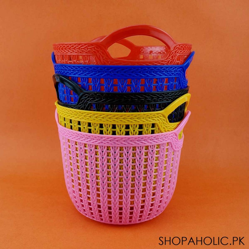 Multipurpose Plastic Storage Basket - Round