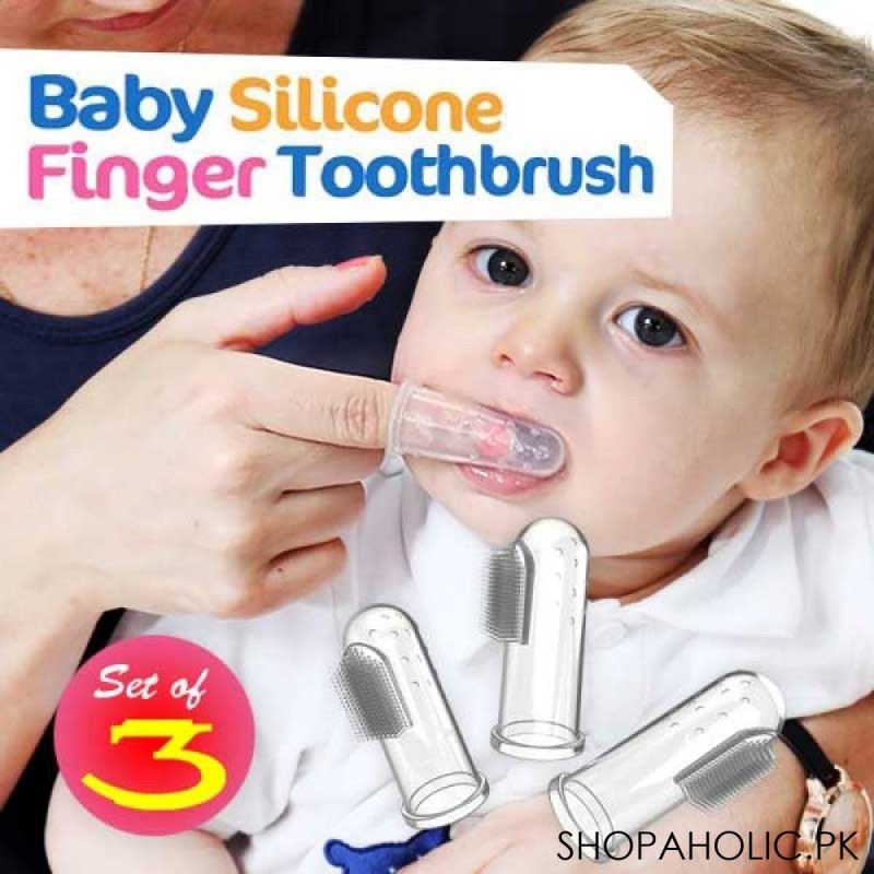 (Set of 3) Baby Finger Toothbrush