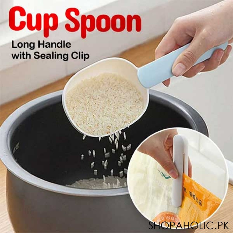 Cup Spoon with Sealing Clip