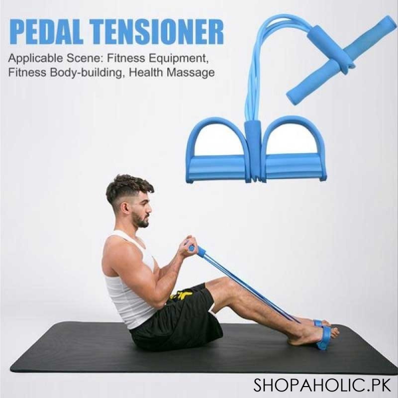 Latex Pedal Puller Rope Ab Exerciser for Tummy Trimmer