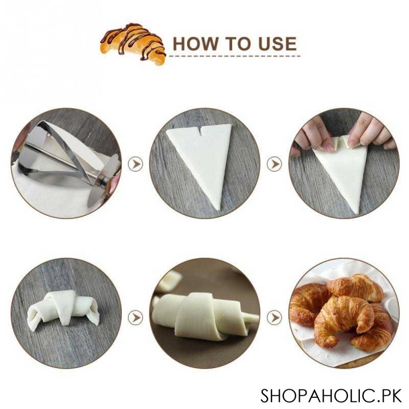 Stainless Steel Rolling Croissant Cutter