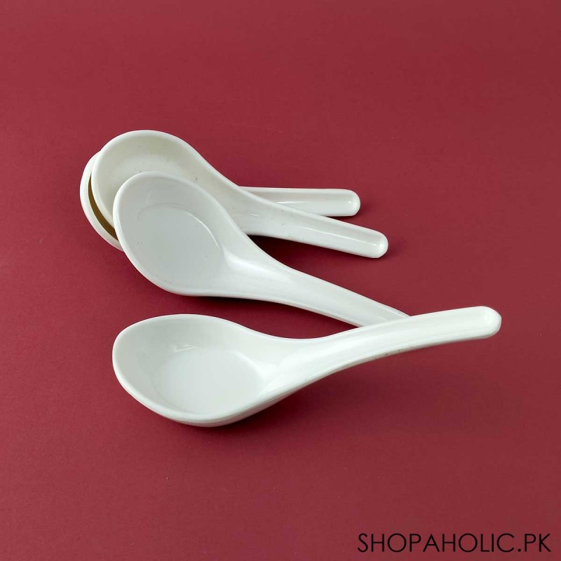 (Set of 4) Melamine Soup Spoons