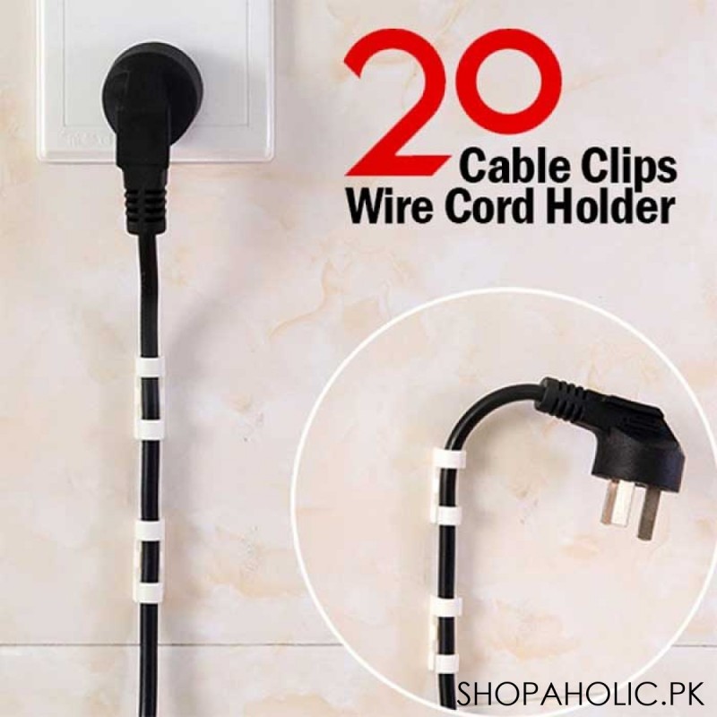 20pcs Wire Cord Holder Cable Clips