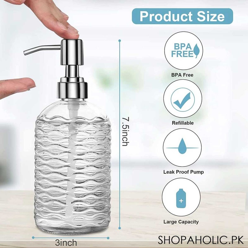 Hand Sanitizer Glass Bottle 500ml