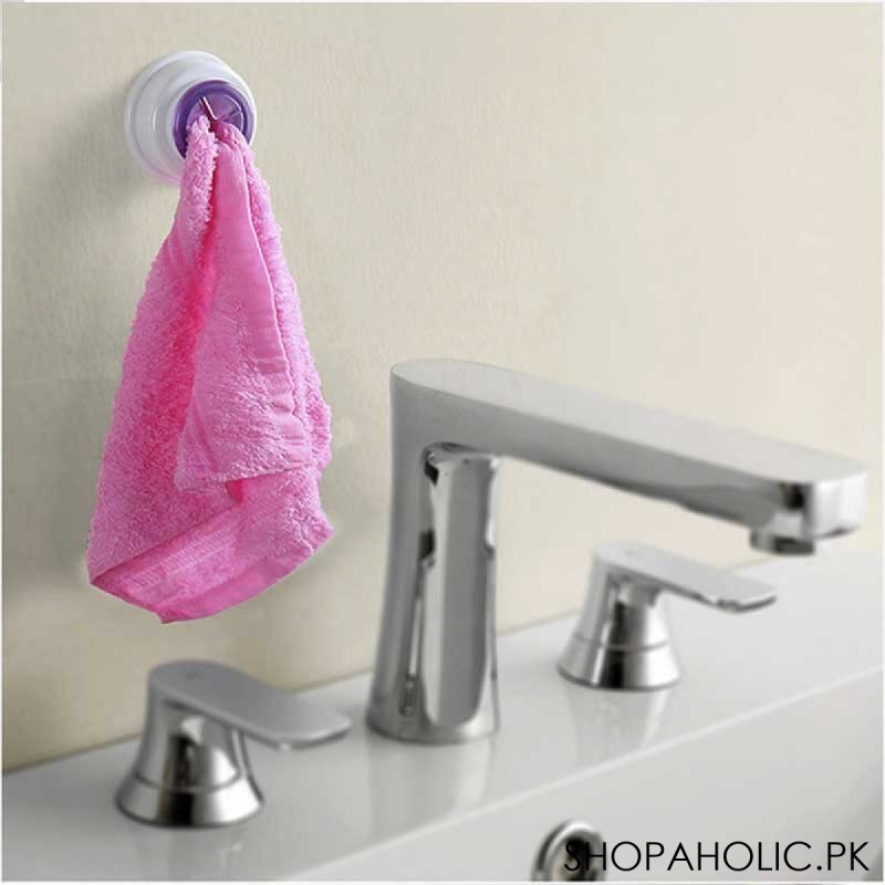 (Pack of 2) Push In Type Self Adhesive Tea Towel Grip Holder
