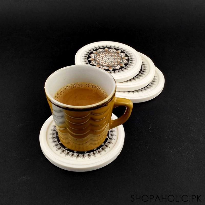 (Set of 4) Melamine Tea Coaster