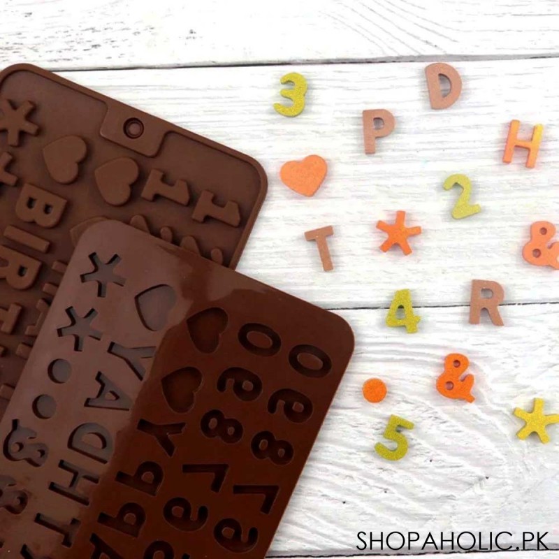 Alphabet Letters Silicone Chocolate Mould