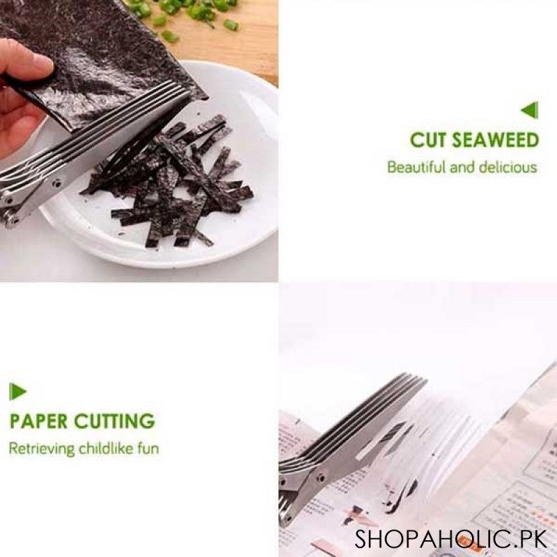 5 Layer Kitchen Scissor with Cleaning Brush (Highest Quality)