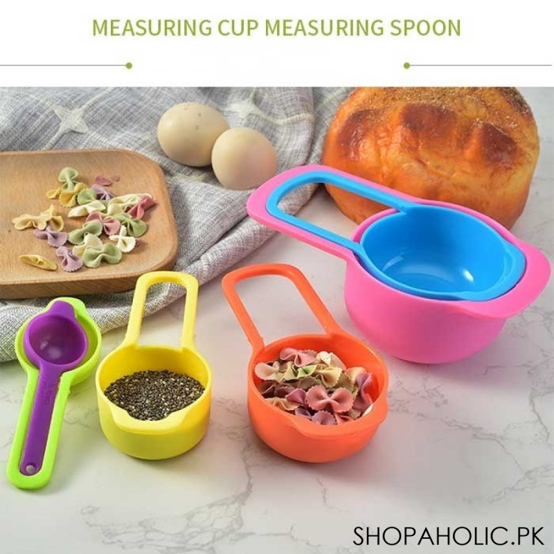 (Set of 6) Plastic Measuring Cup Spoon