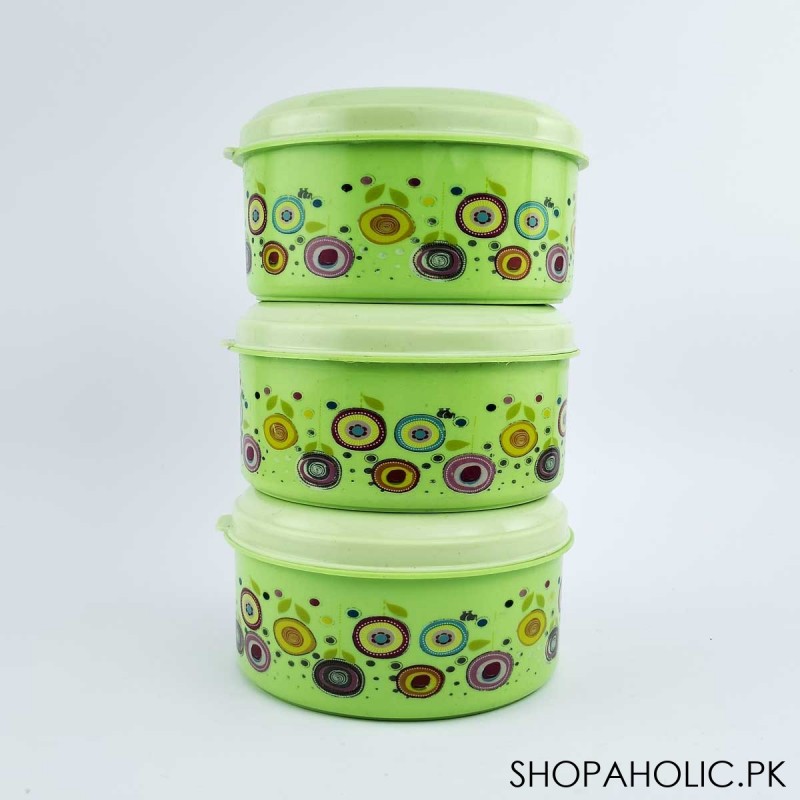 (Pack Of 3) Plastic Storage Bowl
