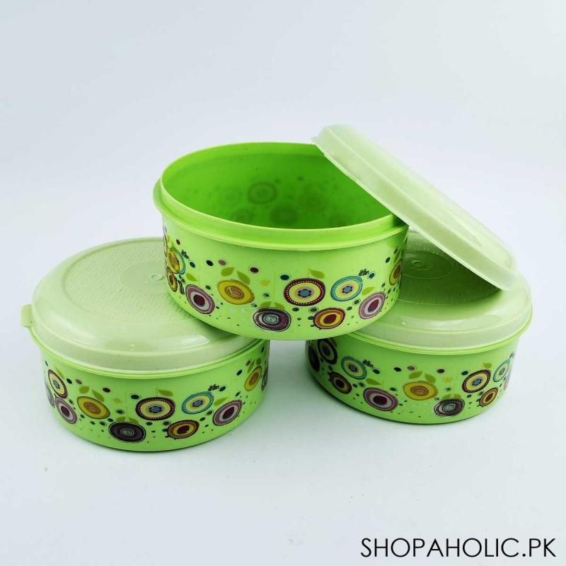 (Pack Of 3) Plastic Storage Bowl