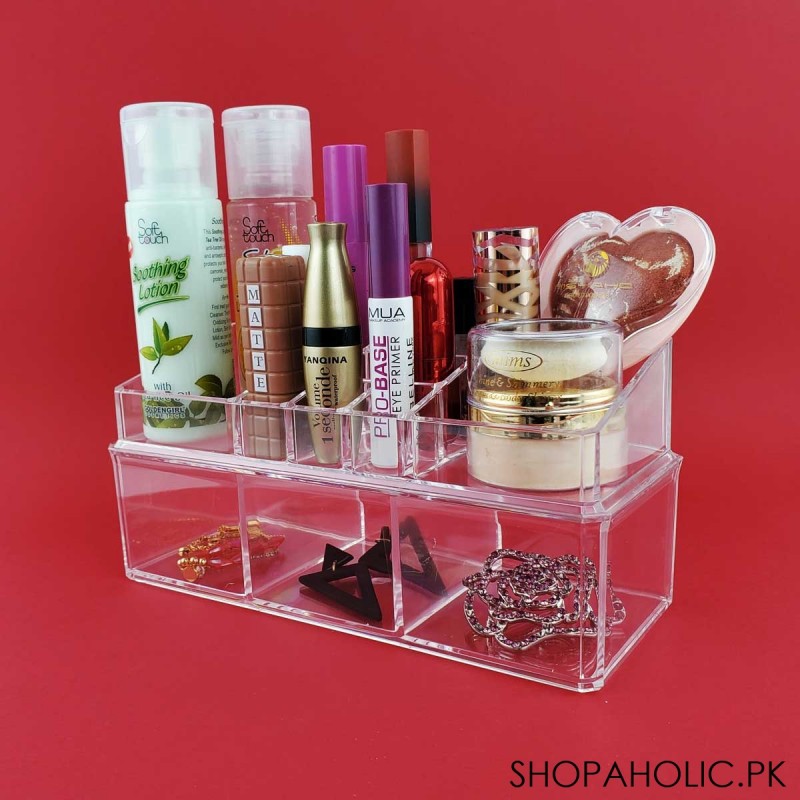 Jewelry and Cosmetic Dual Organizer