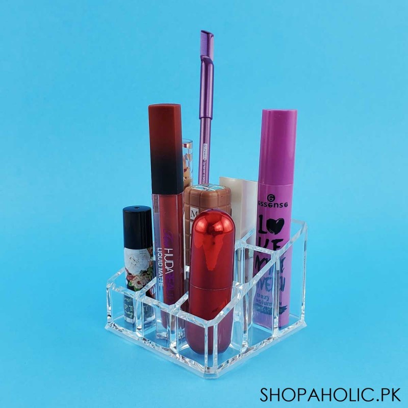 Acrylic Cosmetic Organizer with 9 Grids Store