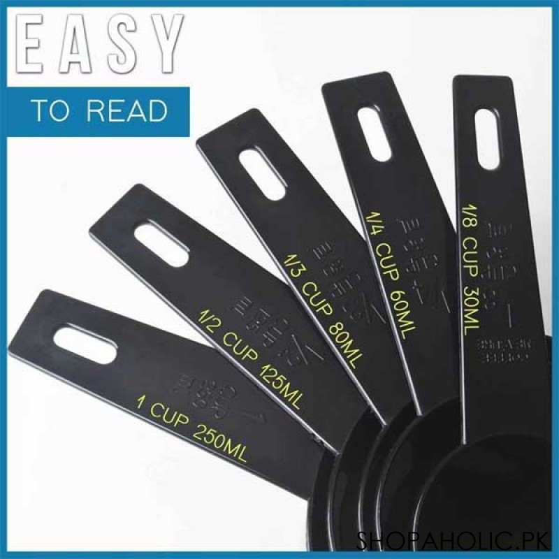 10 Pcs Measuring Cup and Spoon Set - Black
