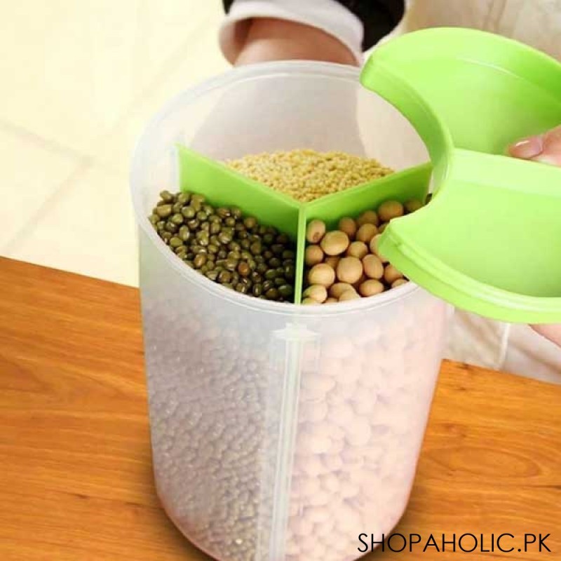 3 Compartment Food Storage Jar