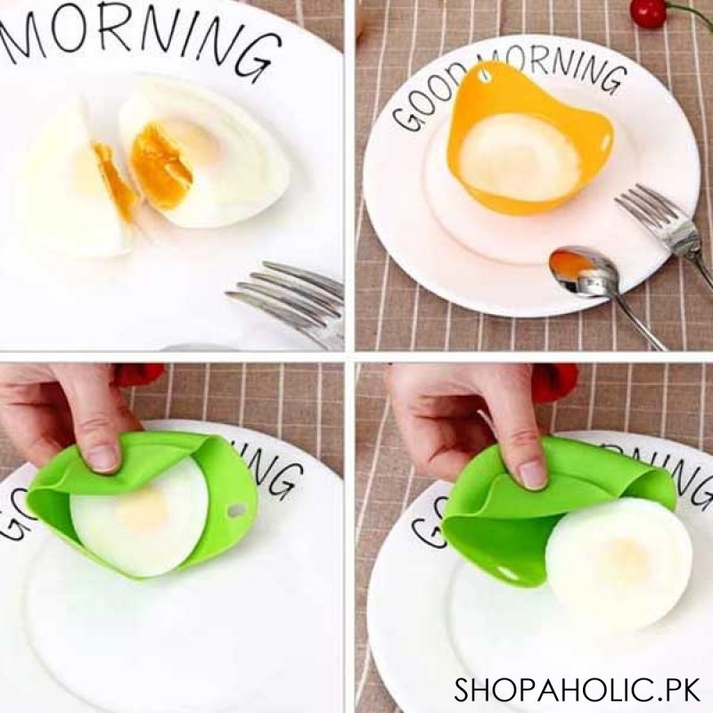 (Pack of 4) Silicone Egg Poacher