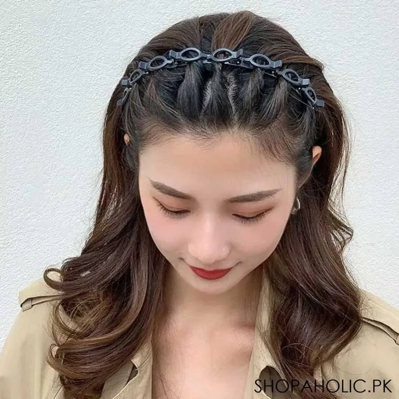Buy Hair Twister Headband with 8 Small Clips in Pakistan