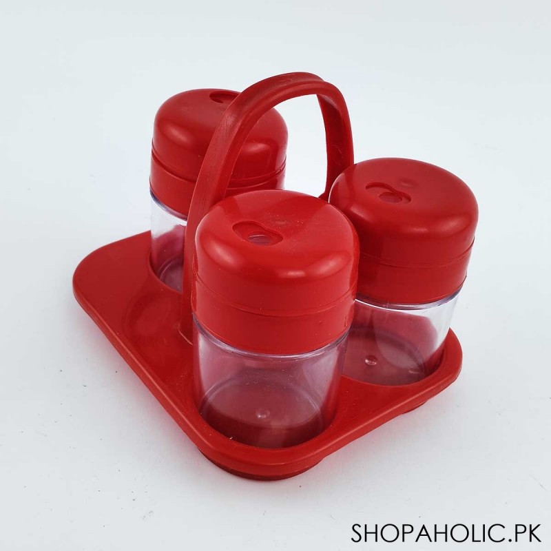(Set of 3) Salt, Pepper Shaker and Toothpick Holder with Stand