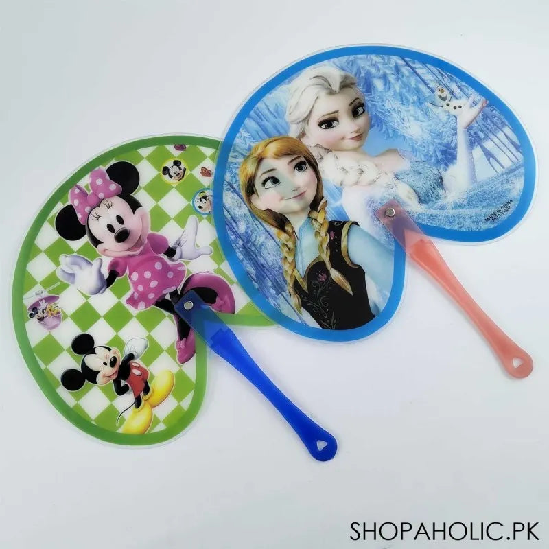 Buy 3D Printed Plastic Hand Held Fan For Kids in Pakistan