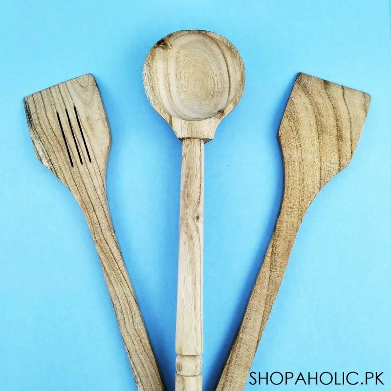 Buy (Set of 3) Kitchen Wooden Spatula Price in Pakistan