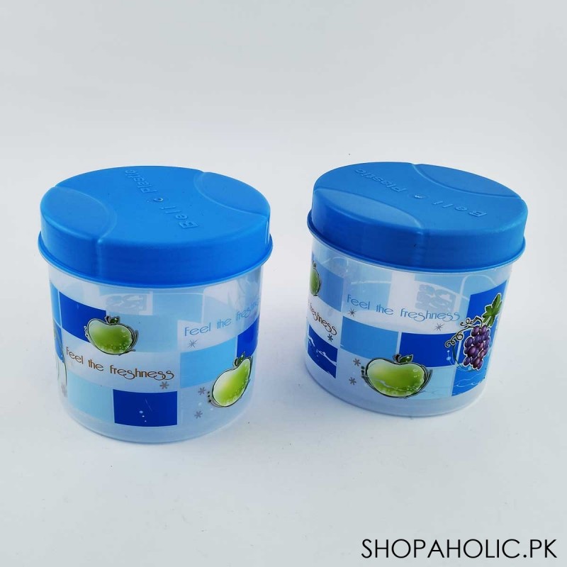 (Pack of 2) Plastic Storage Jar