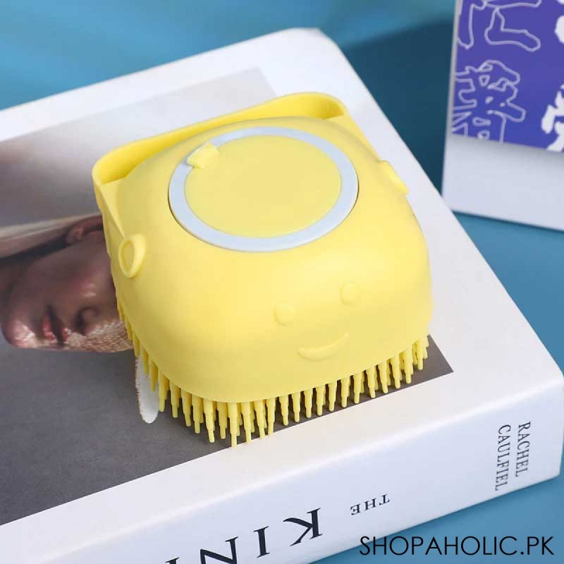 Silicone Massage Bath Brush Liquid Mini Soap Dispenser