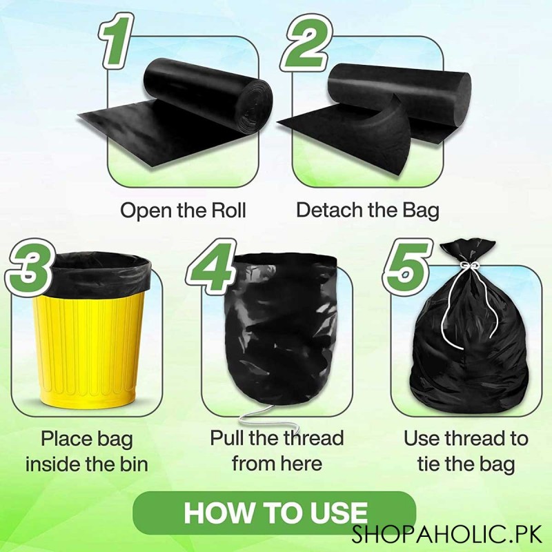 Buy Viguni Garbage Bags Size 19 X 21 CM (Pack 2 Rolls) 150 Bags Medium  Premium Dustbin Bags, Super Strong, Easy To Tear, Leak Proof For Dry & Wet  Waste, High Density
