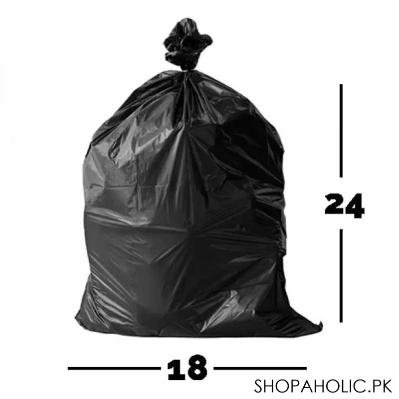Garbage Bags Medium Size (17x20 inche-Black Colour), 17x19 Inch