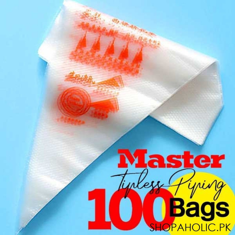 Master Tipless Piping Bags (100 Frosting Bags)