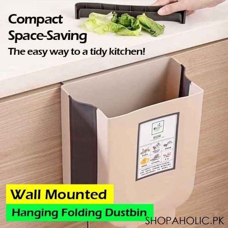 Foldable Kitchen Cabinet Door Hanging Trash Bin