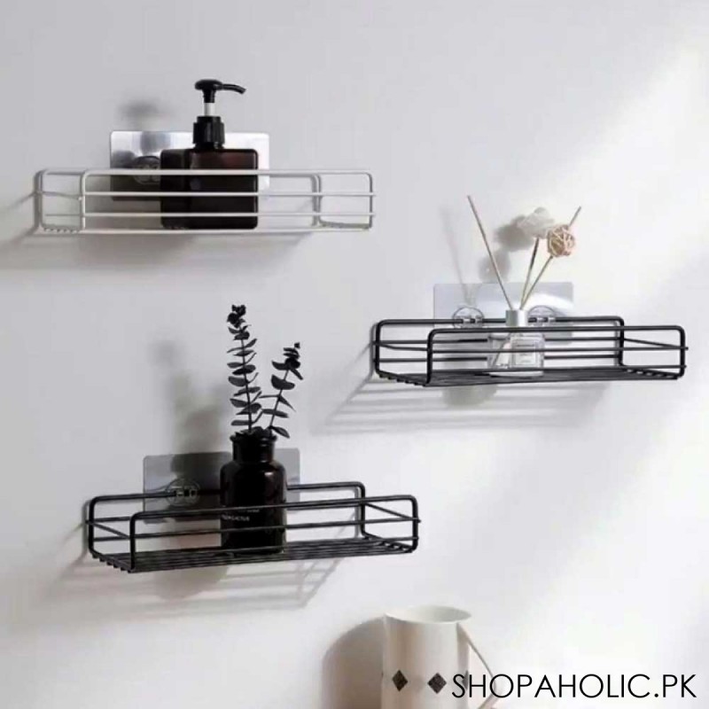 Multipurpose Rectangular Metal Shelf for Kitchen & Bathroom