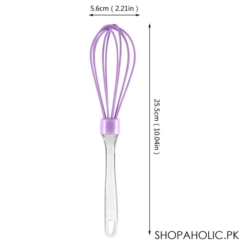 Silicone Manual Egg Beater with Acrylic Handle
