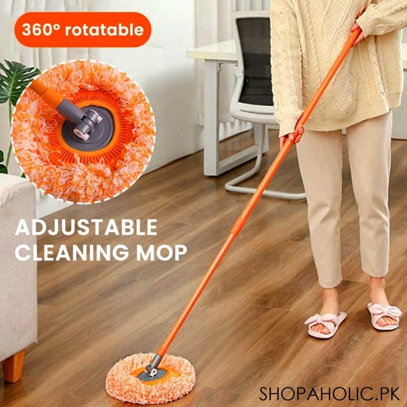 Extendable Wall Dusting & Floor Cleaning Round Mop