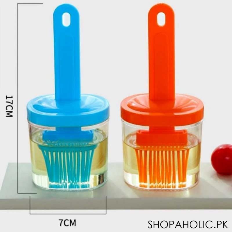 Silicone Oil Bottle Brush Integrated with Lid