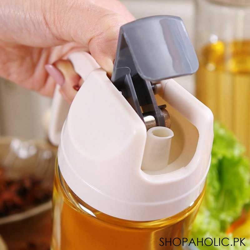 King Style Oil Bottle Dispenser with Automatic Cap and Stopper