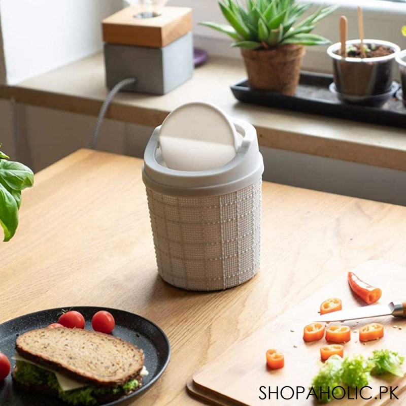 Mini Desktop Trash Can for Home and Office