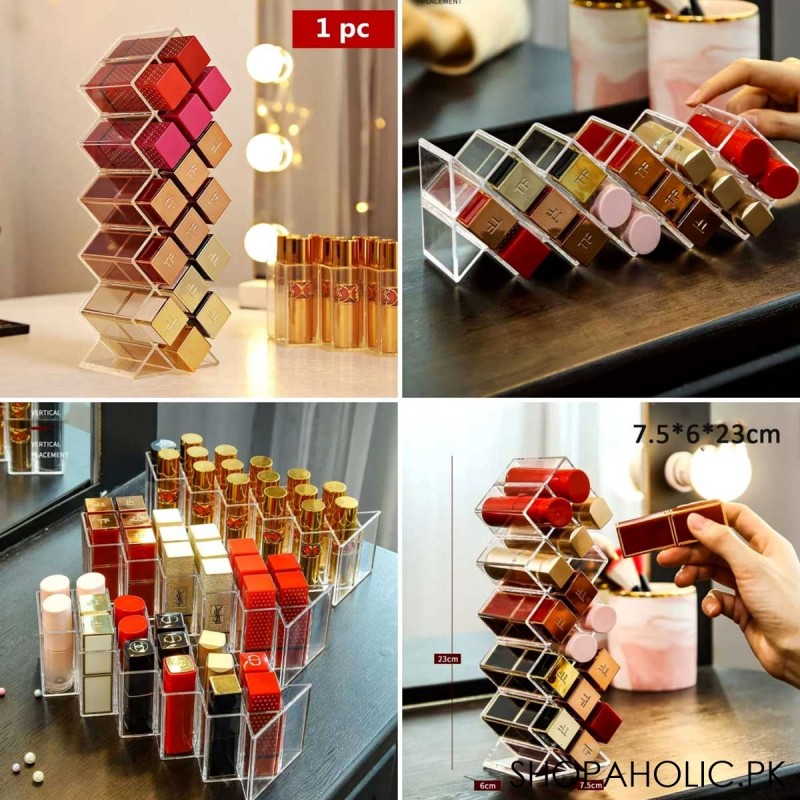 16 Grids Acrylic Lipstick Organizer Storage Box
