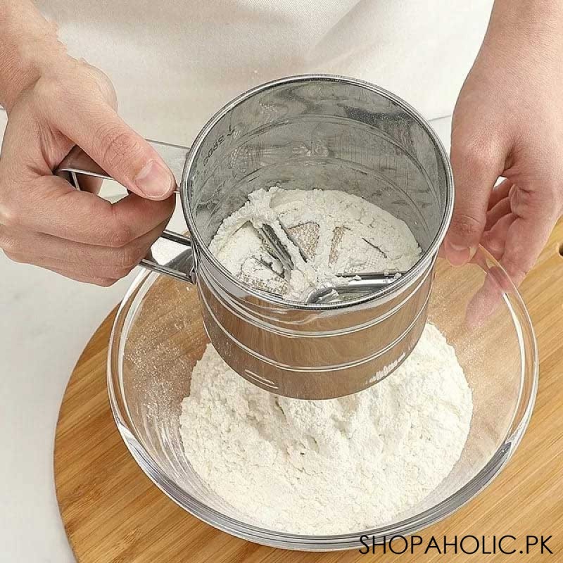 Hand Press Flour Sieve Filter