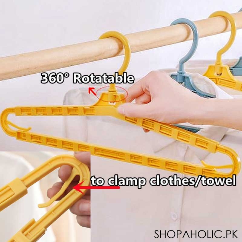 (Pack of 2) 360 Degree Rotatable Adjustable Clothes Hangers