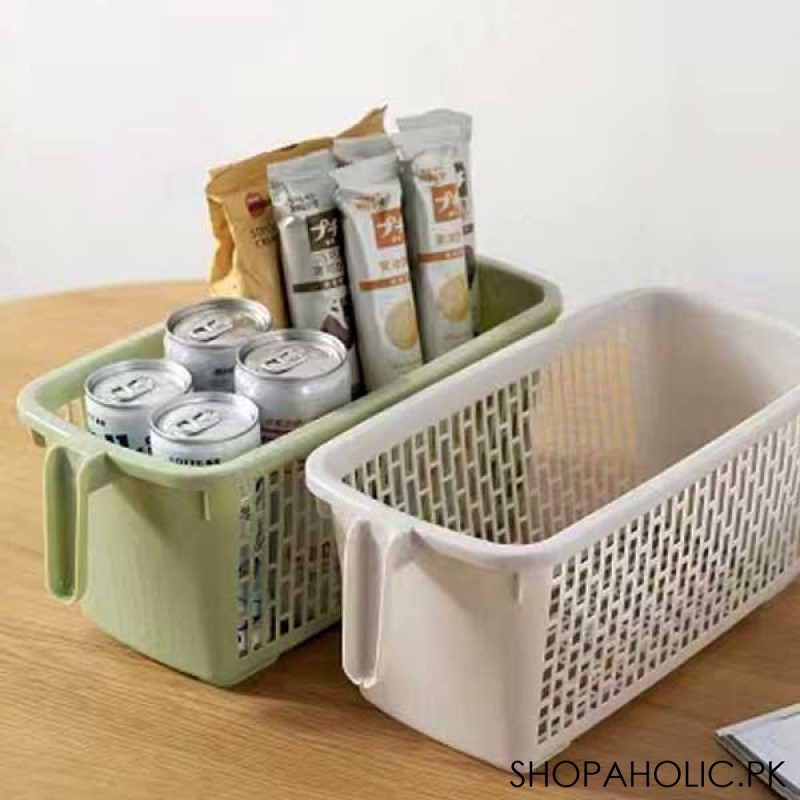 Kitchen Spice Storage Basket with Handle