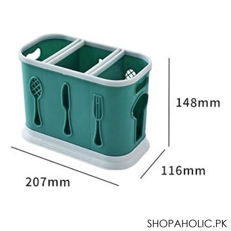 3 Grids Cutlery Caddy Organizer, Spoons, Knives, Forks, Chopstick Holder for Kitchen