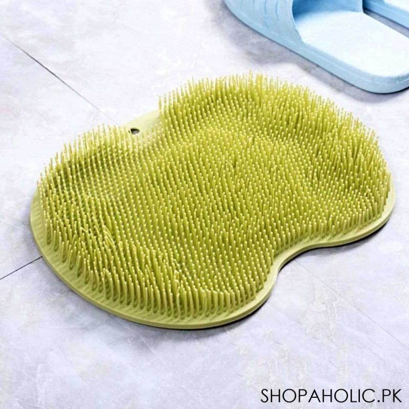Silicone Non-slip Back Brush and Foot Massager Scrubber Mat