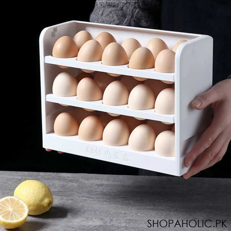 30 Grids Stackable Egg Storage Box Holder for Refrigerator