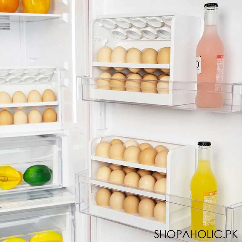 30 Grids Stackable Egg Storage Box Holder for Refrigerator