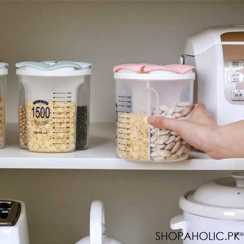 3 Partition Food storage Container Jar - 1500ml