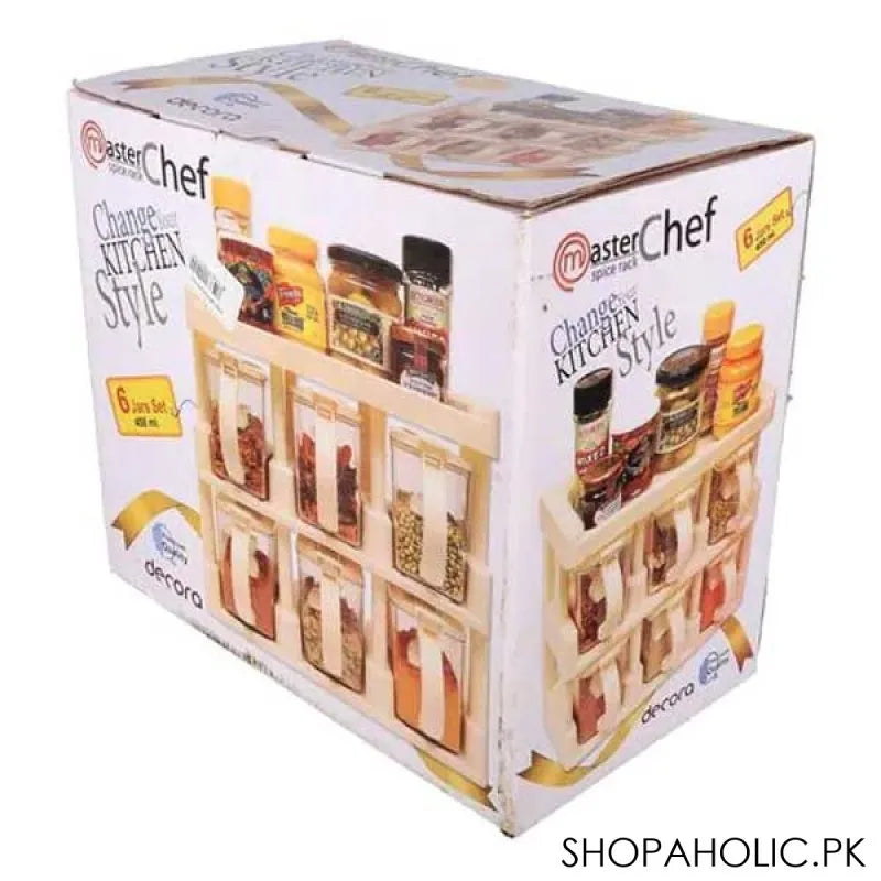 Buy MasterChef Decora 6 Jars Spice Rack Set Price in Pakistan