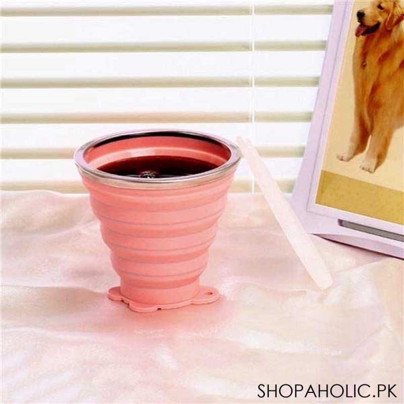 Silicone Ultra-Thin Foldable Travel Cup with Lid