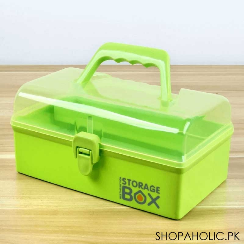 Multipurpose Medicine Storage Box with Removable Tray