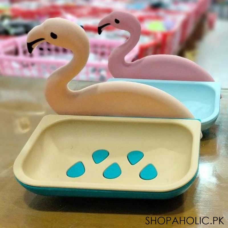 Wall-Mounted Flamingo Soap Holder